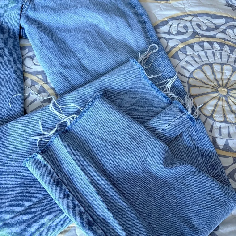 AGOLDE Criss Cross Straight Denim Jeans, Dimension, 26 - Picture 14 of 14